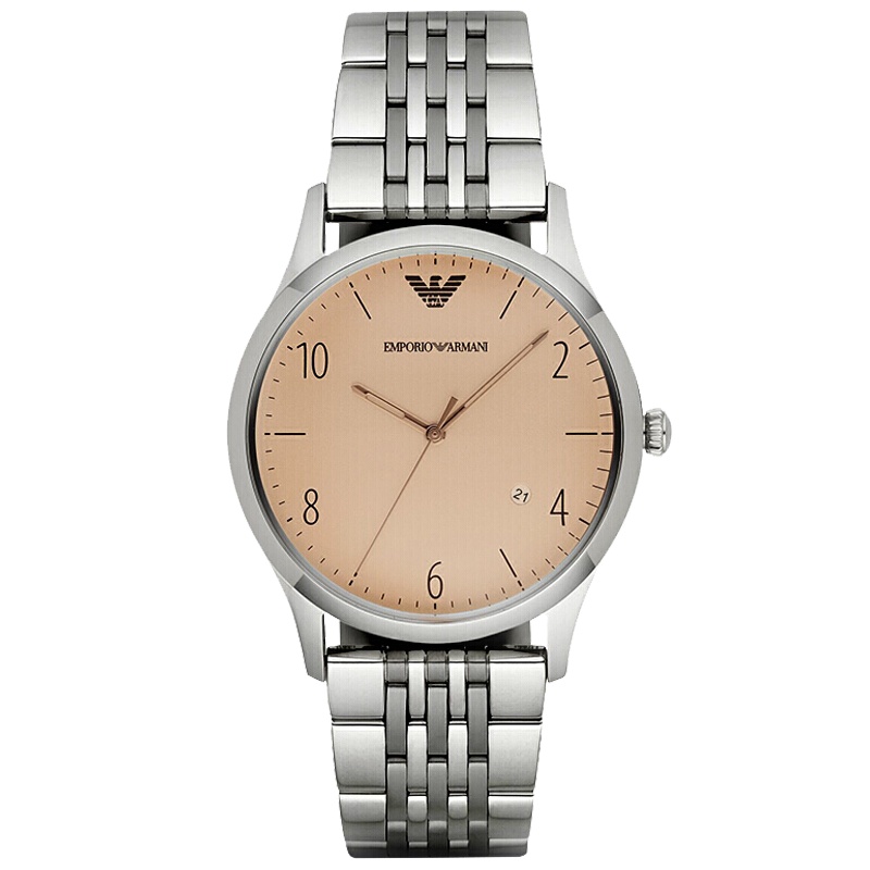 阿玛尼（Emporio Armani) 圆形男士腕表 防水休闲商务石英表男 AR1881