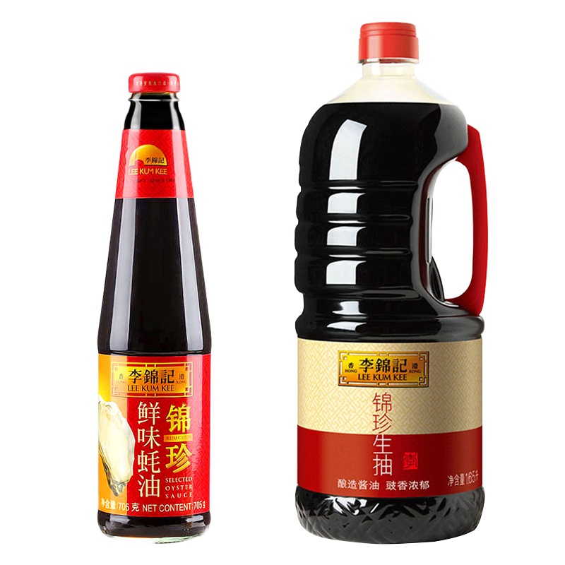 李锦记 锦珍生抽 1650ml+锦珍鲜味蚝油705g