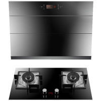 Haotaitai 好太太电器 油烟机灶具套装双眼燃气灶脱排烟灶套装 J911+2319 天然气