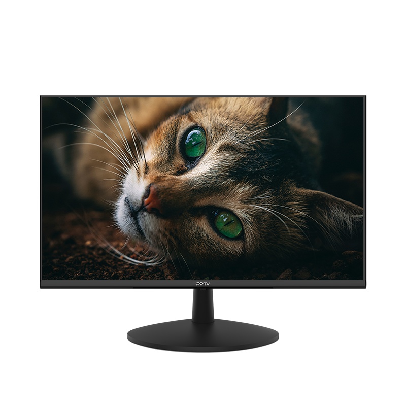 PPTV 超窄边框 1080P全高清 电脑显示器 低蓝光爱眼不闪屏 商务办公显示器