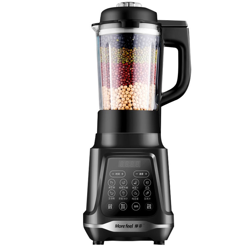 摩菲破壁机家用全自动加热豆浆料理多功能婴儿辅食黑色