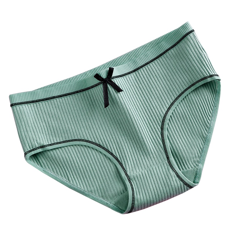 【4条装】迪奥 棉质女士内裤舒适无痕贴身多色透气细腻柔软轻薄环保印染女士三角内裤