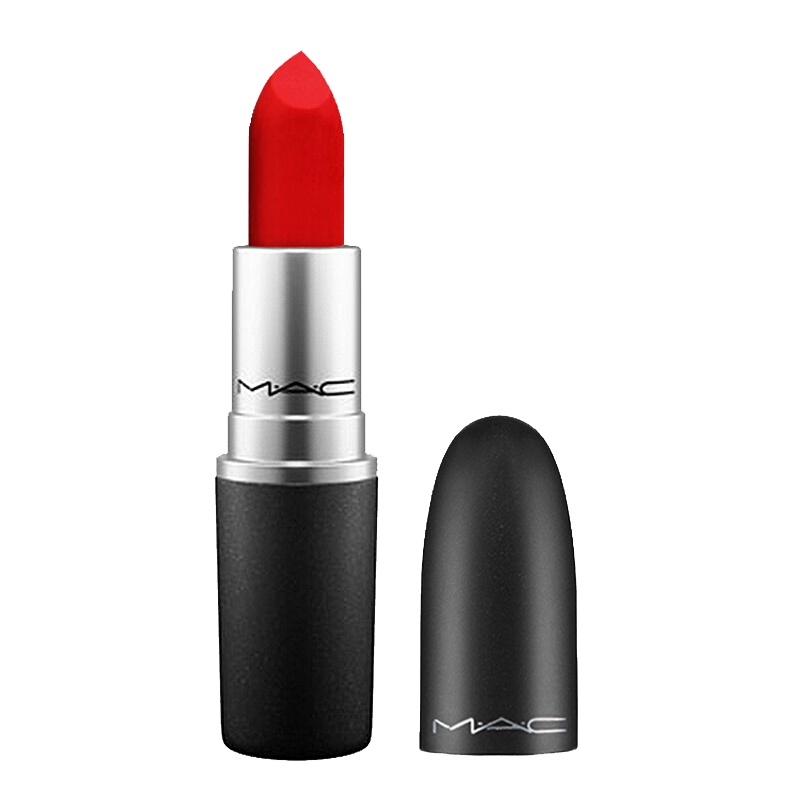 [国内专柜版]魅可MAC「正宫色」柔感哑光唇膏3g RUBY WOO#经典正红 尤雾弹口红