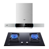 华帝(vatti)i11124+i10053BF 21立方大吸力欧式抽油烟机 燃气灶具 套装三代蒸水洗 (液化气)