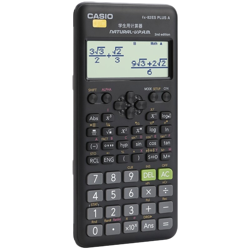 卡西欧(CASIO) 函数计算器FX-82ESPLUSABK黑色
