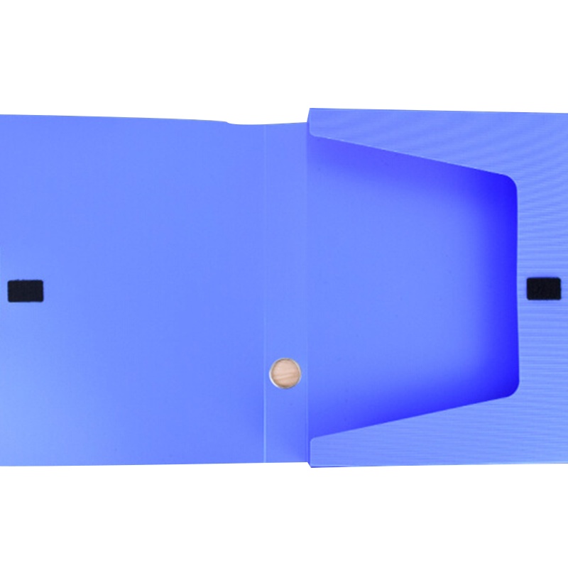 得力(deli)5608 A4档案盒 资料夹收纳大塑料文件盒 办公用品 蓝色 35mm 4个装