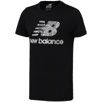 【自营】New Balance/NB男短袖T恤夏季针织圆领休闲上衣AMT81594-BK L AMT81594-BK黑色