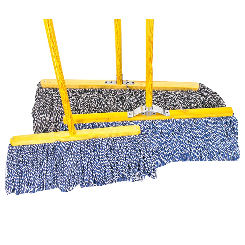 冰禹 BY-3086 工厂平板拖把 木杆棉线老式墩布 棉纱瓷砖拖水地拖普通拖把 37cm宽