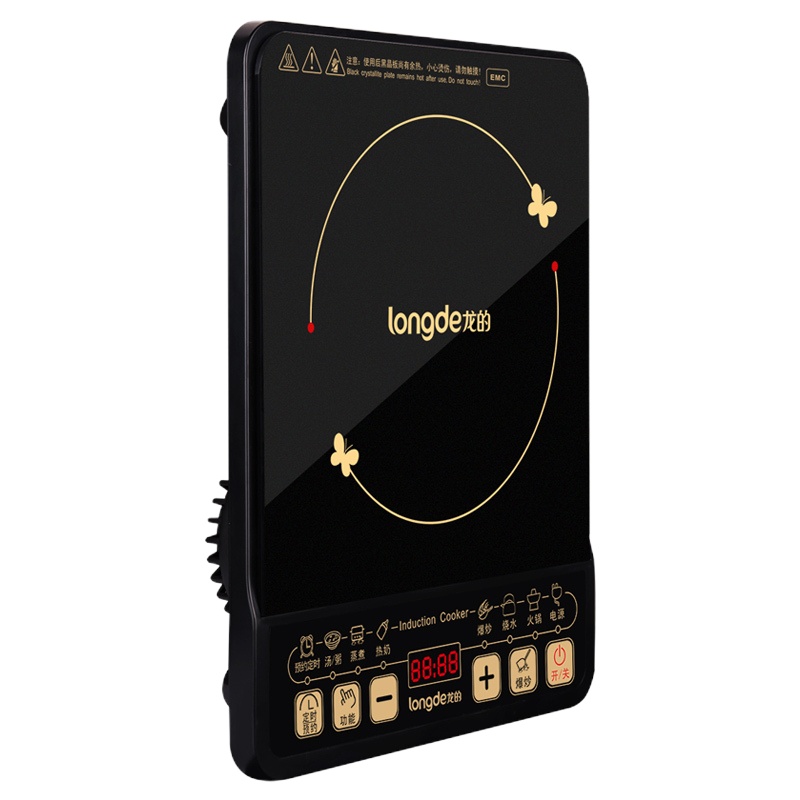 龙的(longde)电磁炉 家用大功率电磁炉 定时预约十档火力 LD-CL2017A 单台价格