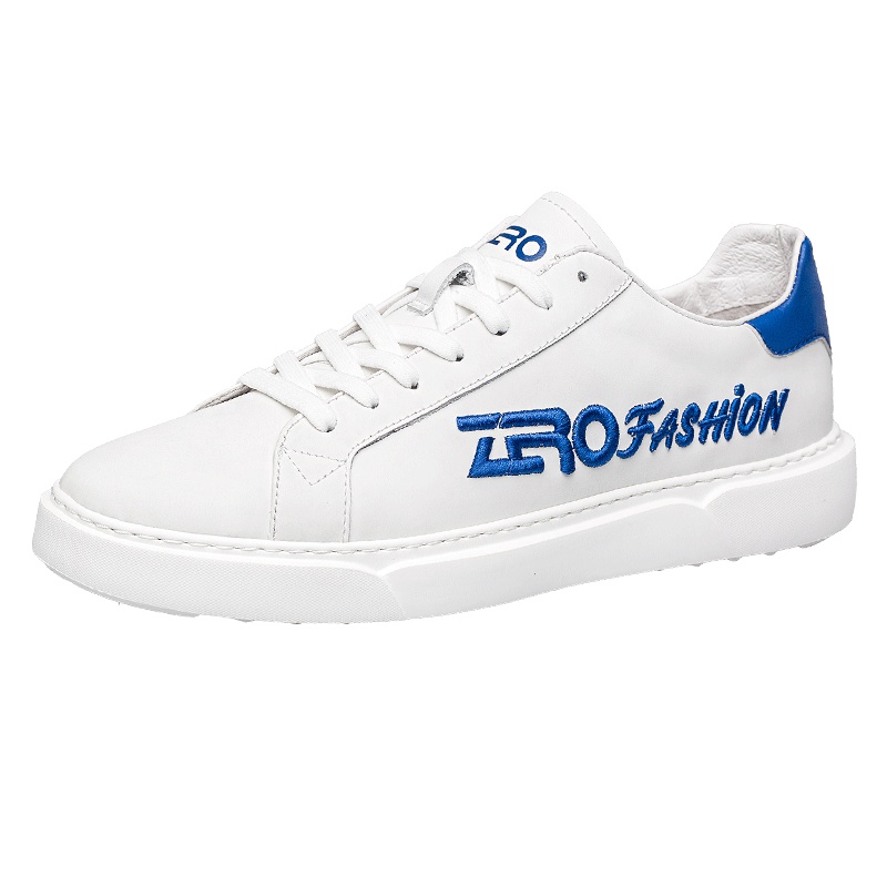 Zero零度休闲鞋男新款男鞋真皮韩版潮流系带板鞋软面皮休闲鞋