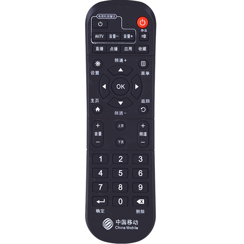 中国移动机顶盒播放器遥控器 GS3202 吉比特无源光纤遥控器WS-D1F8-B04