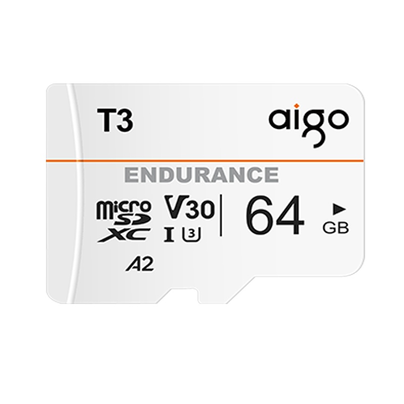 爱国者（aigo）T3手机内存卡64G TF卡行车记录仪高速储存卡监控摄像头内存专用Micro sd卡