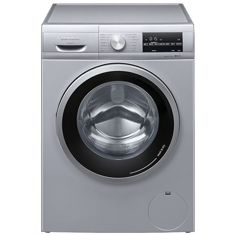 西门子洗衣机(SIEMENS)9公斤 洗干一体机 全自动变频滚筒洗衣机 洗烘一体 热风除菌清新 WN42A1X80W