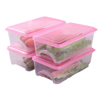 [5升加大加厚材质 密封保鲜不串味]冰箱收纳盒抽屉式保鲜盒食品饺子冷冻盒厨房家用保鲜塑料储物盒
