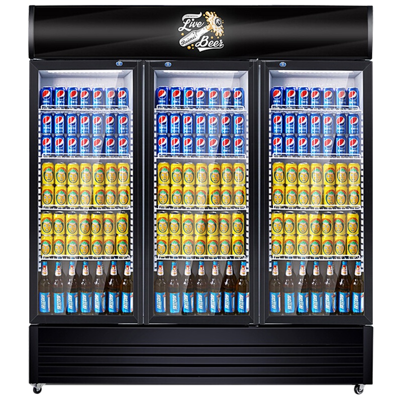 飞天鼠(FTIANSHU) 双门展示柜冷藏柜保鲜立式冰柜商用冰箱饮料展示柜超市冰柜水果陈列柜便利店啤酒柜全屏款风冷无霜