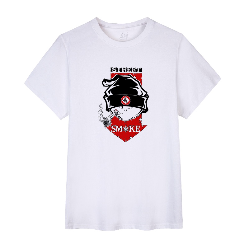 拓路者2020左印原创夏季男装新款纯棉印花短袖潮流男女同款宽松休闲T恤