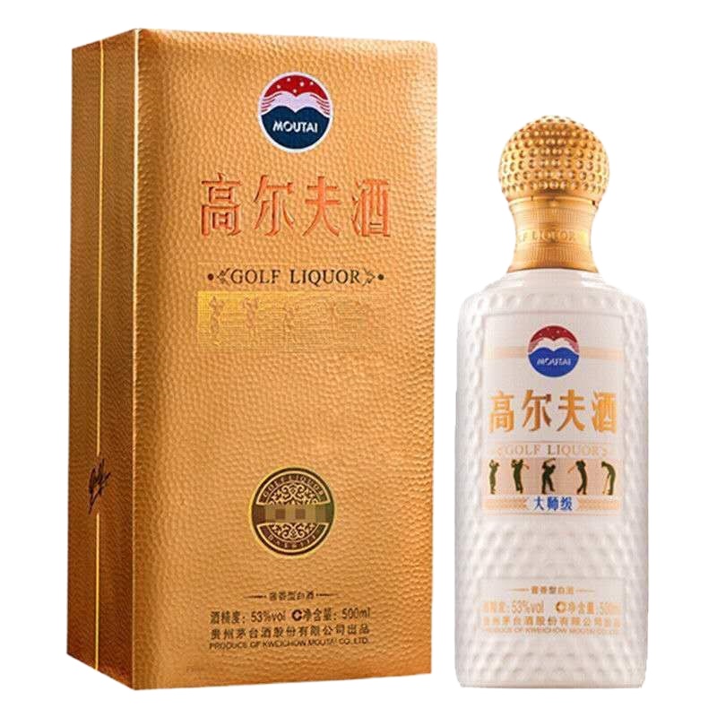 2019年日期 贵州茅台股份出品 高尔夫酒 高尔夫大师级 53度500ml装 酱香型白酒 整箱