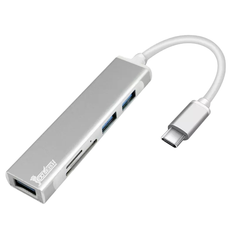 优束 Typec拓展坞USB hub一拖四集线器苹果电脑转换器华为笔记本分线器
