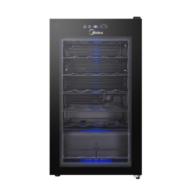 美的(Midea)WS034EM 家用恒温红酒柜冰吧冷藏雪茄酒柜玻璃冰柜