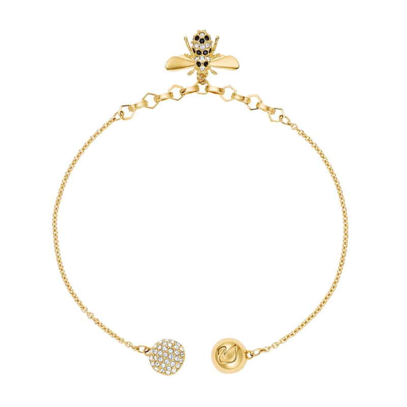 SWAROVSKI(施华洛世奇)可爱小蜜蜂磁扣手链 人造水晶 送恋人5412322