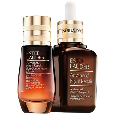 Estee Lauder 雅诗兰黛 小棕瓶 双星修护护肤套装礼盒(小棕瓶精华 50ml/瓶 + 大眼精华 15ml/瓶)