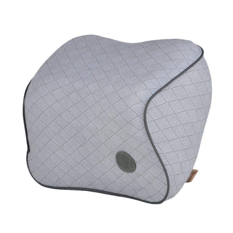 吉吉(GiGi)汽车头枕 护颈枕 头靠枕 NE-002弹力乳胶棉 舒适型减压头枕 银灰