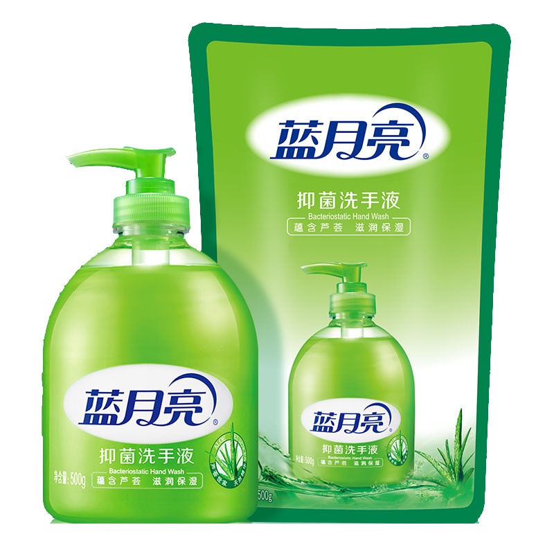 蓝月亮·500ml芦荟洗手液(瓶+袋补)组合装 yjj单位：件