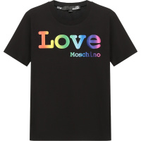 LOVE MOSCHINO 女士棉质圆领短袖T恤W4H06 06 M3876