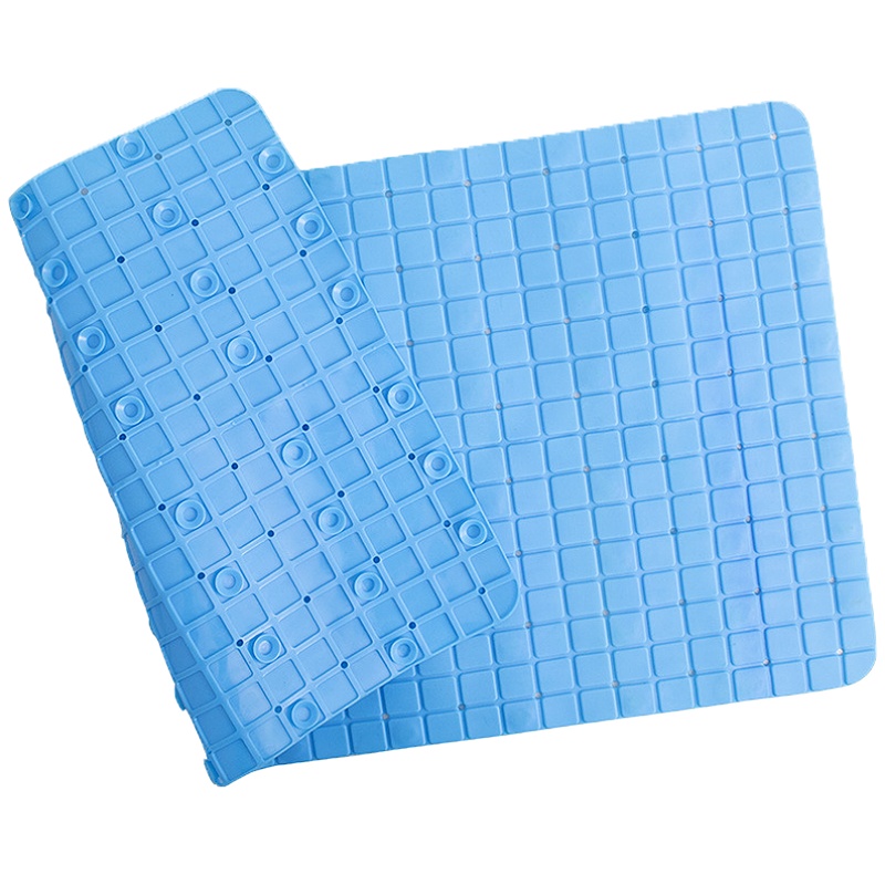 海斯迪克 HK-431 防滑垫 pvc地垫吸盘防滑垫 洗手间地垫地毯 40*70cm蓝色