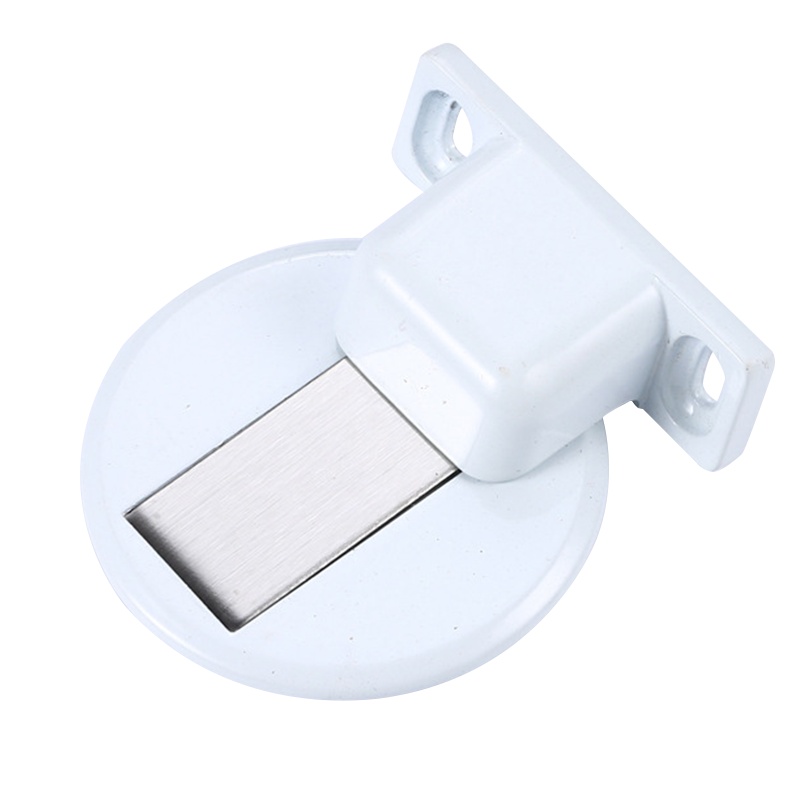 海斯迪克 gnjz-319 免打孔锌合金磁性地吸 隐形门吸 五金门窗配件门挡门碰 白色