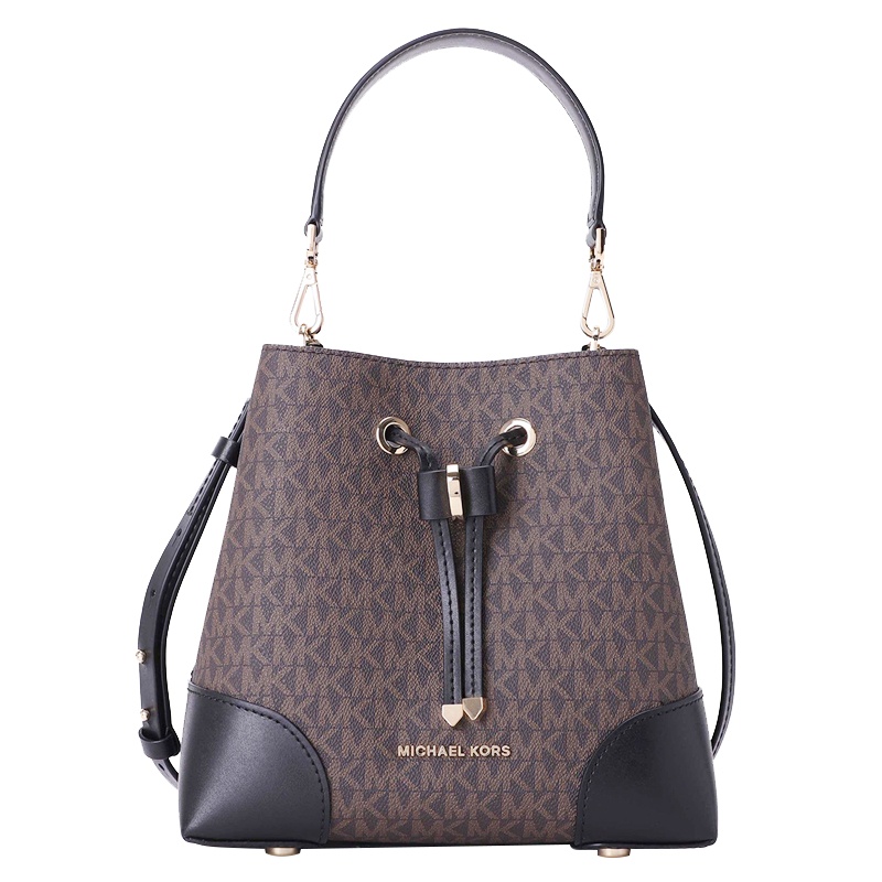 迈克·科尔斯(MICHAEL KORS)Mercer Gallery小号拼色老花水桶手提斜挎包30F9GZ5L1B292