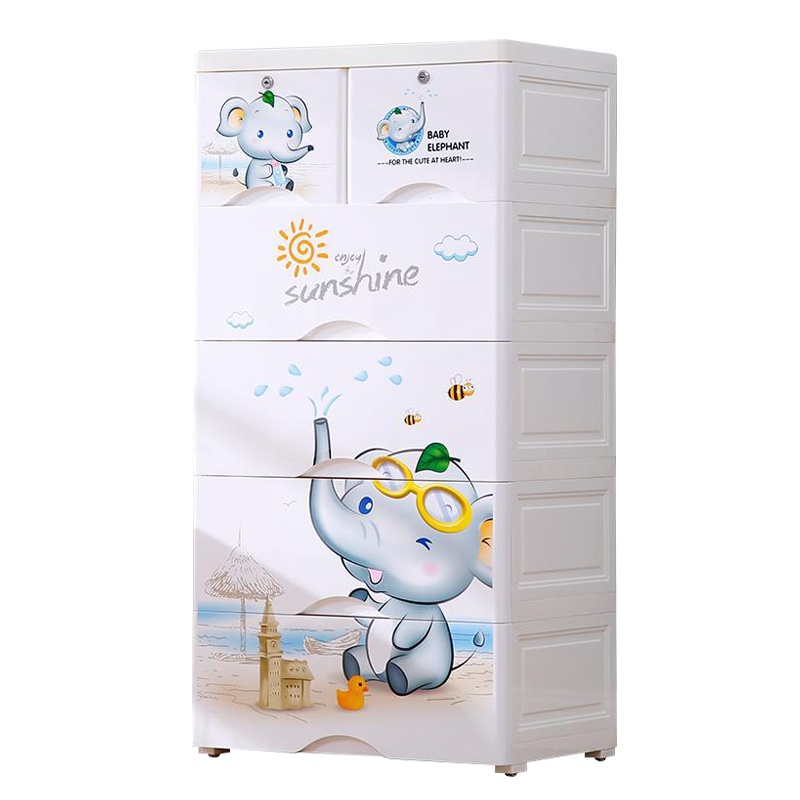 宝宝衣柜抽屉式塑料收纳柜儿童房储物柜衣服盒收纳箱