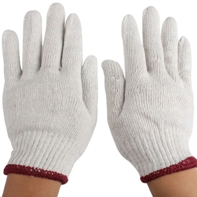 誉丰棉纱纱线600g本白加厚灯罩棉线劳保手套 1双装