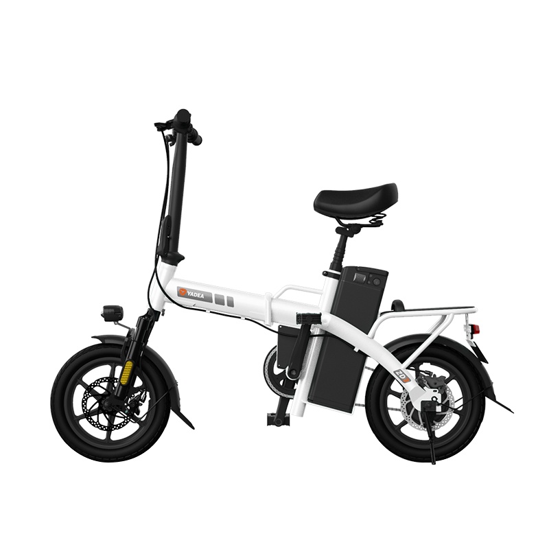 雅迪(yadea)新款ZD3代驾折叠电动自行车锂电成人男女超轻小型便携迷你助力长跑王48V20A电瓶车
