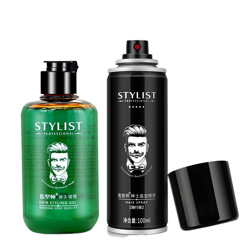 [专营好货]造型师男士大背头复古油头啫喱膏水发蜡头发定型水剂发油发胶 精选特买