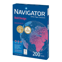 Navigator领航者200g复印纸1050张/箱A4双面打印不卡纸纸张性能优越纸质丝滑高档进口办公用纸手工创作纸