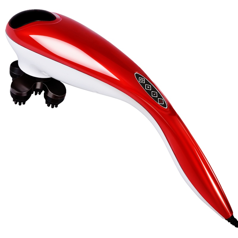 安尚大海豚按摩棒一键启动电动按摩器贴身按摩捶颈椎腰肩部全身强劲动力智能版经络拍打锤多功能家用商用震动按摩仪敲背器6个头