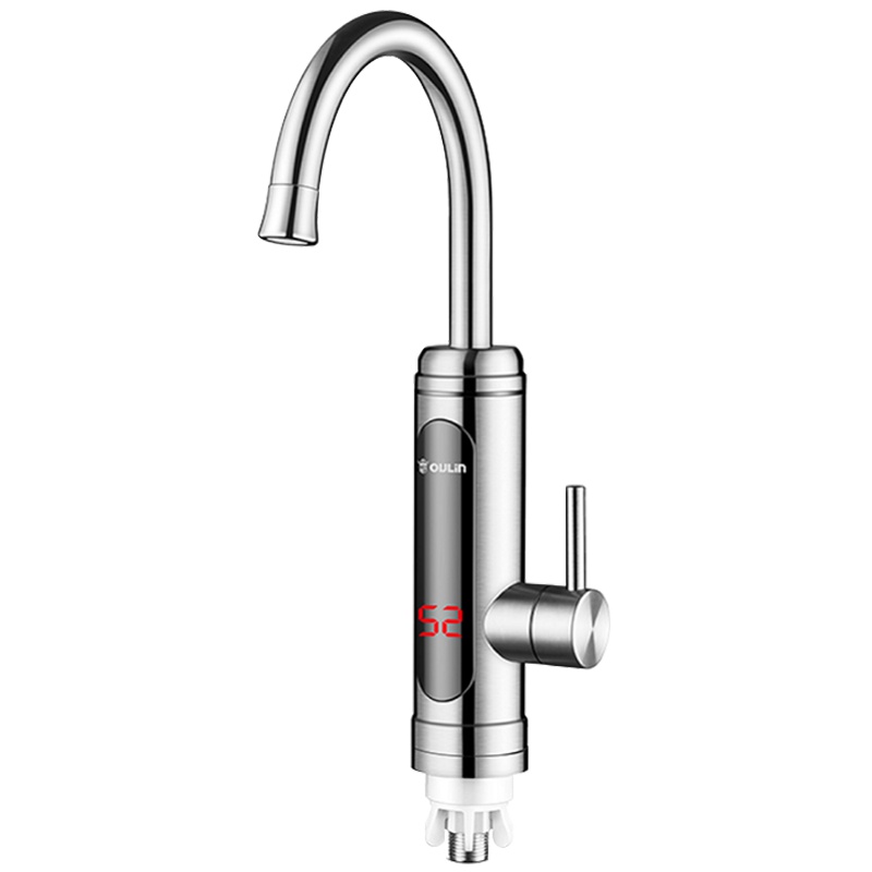 欧琳(OULIN) 不锈钢 即热式电热水龙头冷热两用 速热小厨宝 厨房加热器家用 热水器 JDS-6D 漏保款