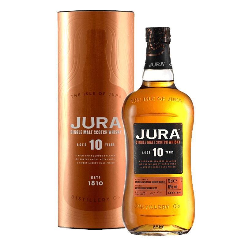 吉拉(JURA)洋酒 英国 10年单一麦芽威士忌700ml