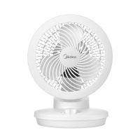 美的(Midea)家用台式循环扇空气循环扇电风扇宿舍学生小风扇迷你小巧台扇落地扇 GAD18MA白色