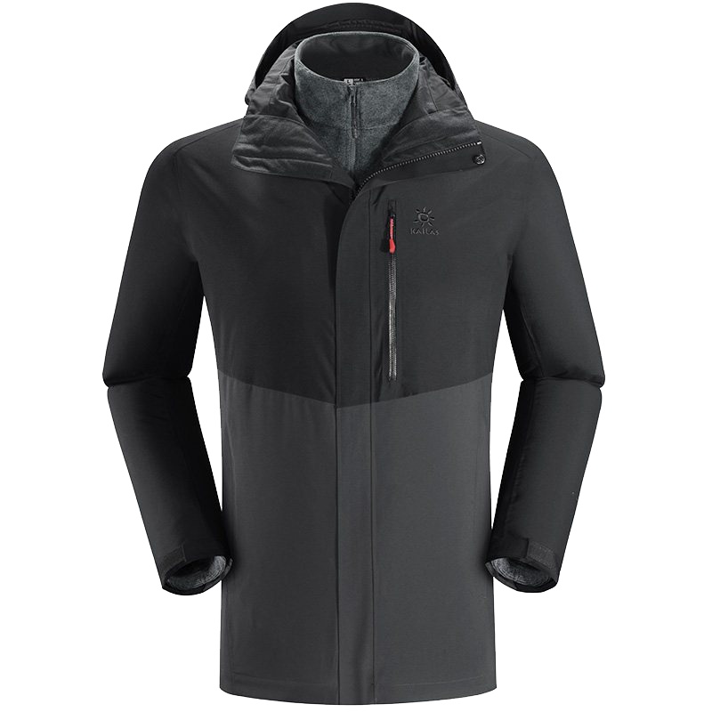 凯乐石户外男女classic防水保暖抓绒三合一冲锋衣外套