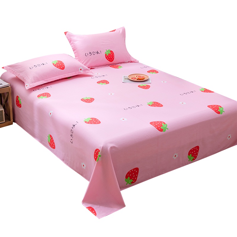 唛乐斯Mallas全棉印花床单 纯棉单品斜纹床单 单双人床单