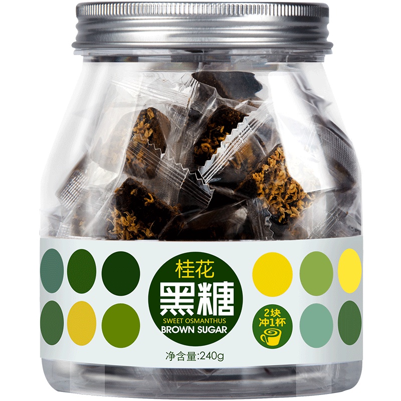 虎标(TigerMark)桂花黑糖240g/罐 老红糖 桂馥糖香 沁人心脾