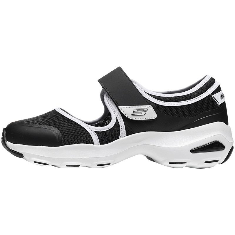 Skechers斯凯奇女鞋男士通用低帮系带休闲鞋D‘lites玛丽珍熊猫鞋66666112