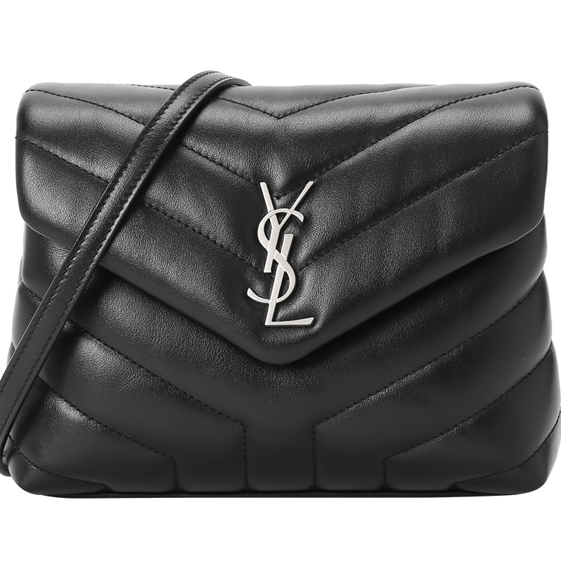 预售 圣罗兰YSL LOU LOU 胖信封小号 字母LOGO绗缝皮 女士单肩包 630951银扣