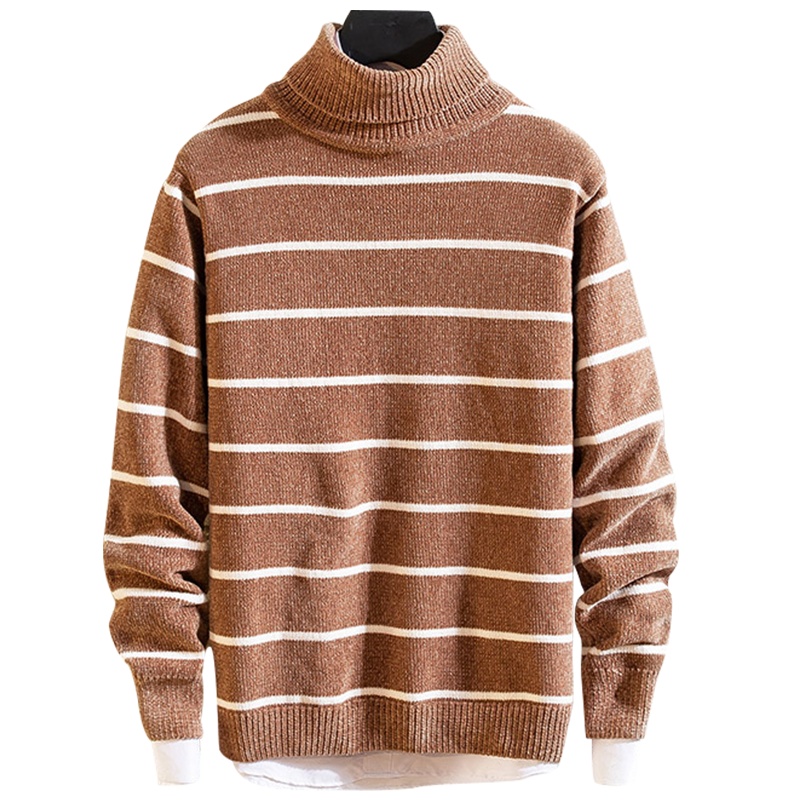 AEMAPE美国苹果 毛衣男高领秋冬新款针织衫上衣青年休闲修身韩版潮流打底衫