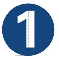 ±0 即时贴 45cm 圆形防水数字贴