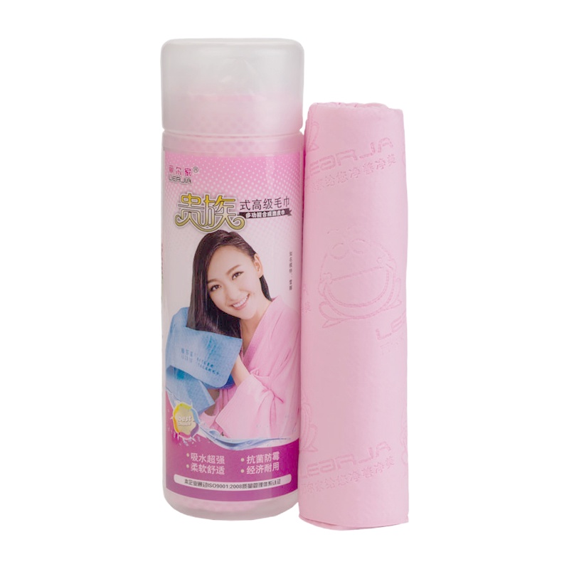 超吸水擦头发速干毛巾干发鹿皮巾成人长发包头巾干发帽 三维工匠 中号粉色