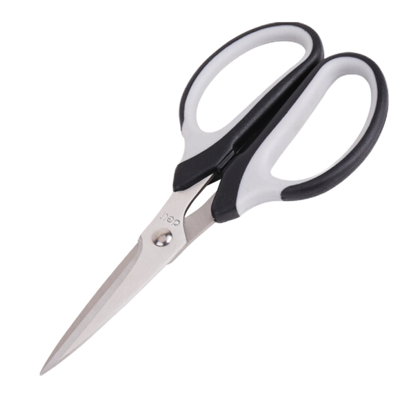 得力 剪刀家用 裁缝剪 厨房剪 办公小剪刀 不锈钢大剪子 6018