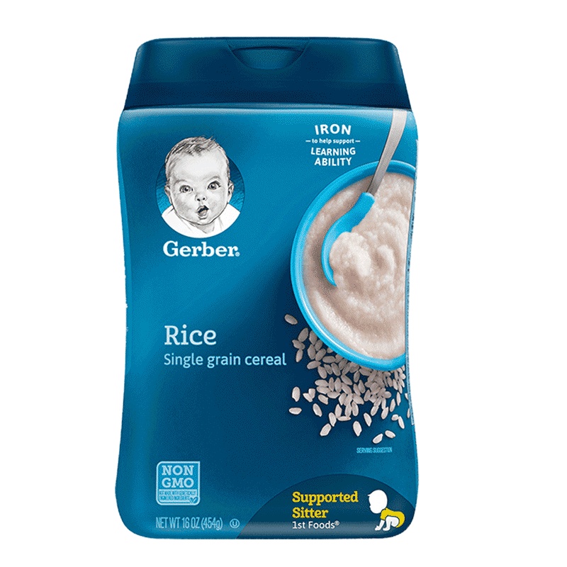 嘉宝(Gerber)米粉辅食大米米粉 1段 454g/罐装 6个月以上